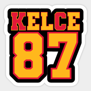 Kelce 87 Kansas City Chiefs Tight End Travis Football Sticker